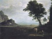 Claude Lorrain Landscape with Hagar and Ishmael in the Desert (mk17) USA oil painting artist